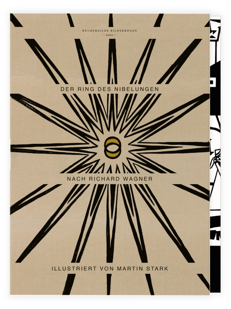 Bilderbogen Ring des Nibelungen Büchergilde Illustrator Martin Stark