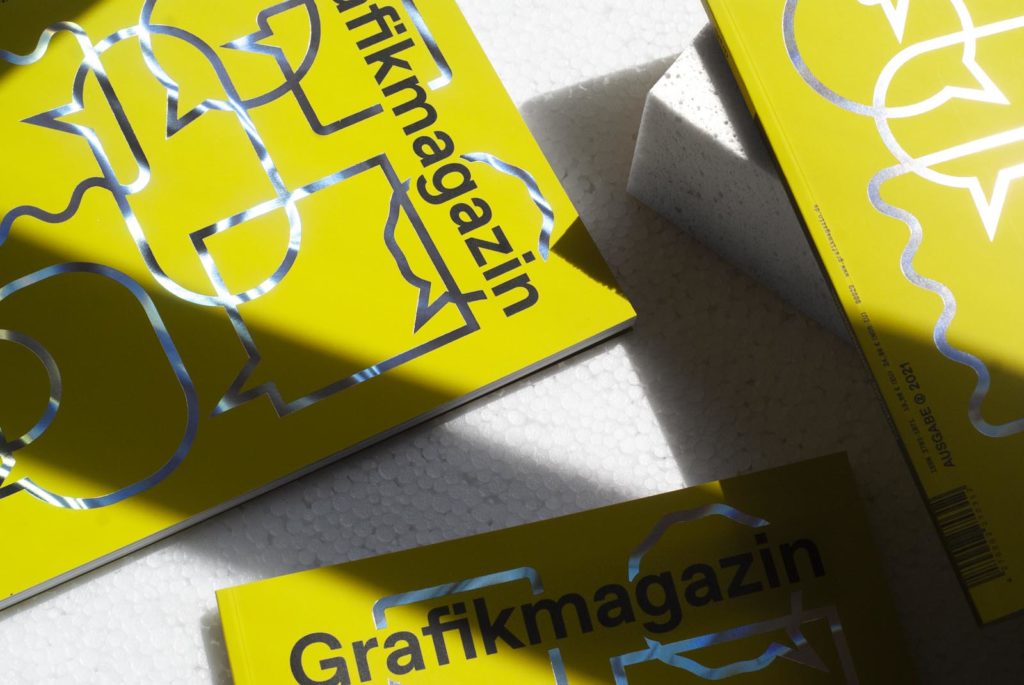 Grafikmagazin Cover 02.21, Grafik+ Corporate Communication, finished with hot foil, hot foil stamping