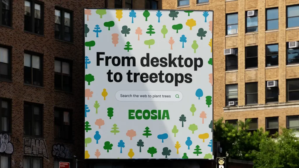 Ein neuer Look für Ecosia Plakat
