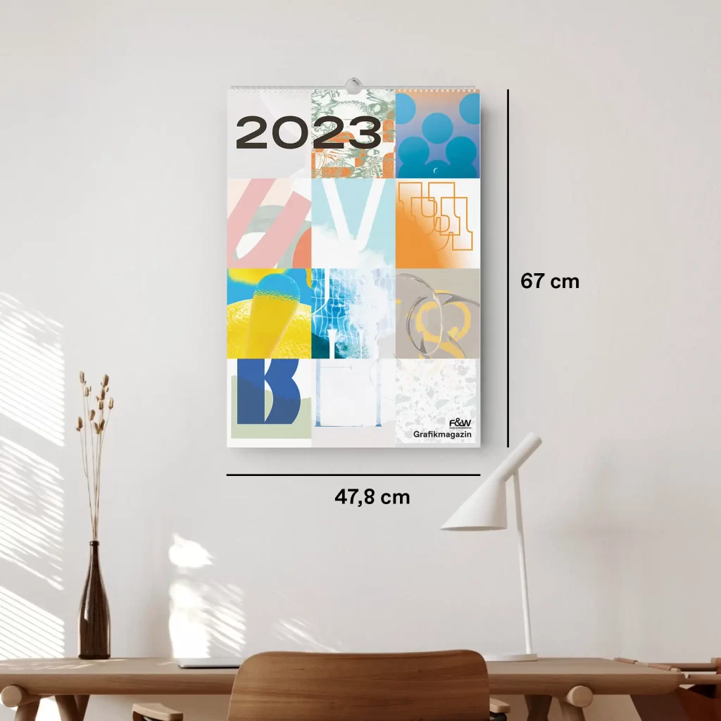Desigkalender Grafikmagazin 2023 Deckblatt