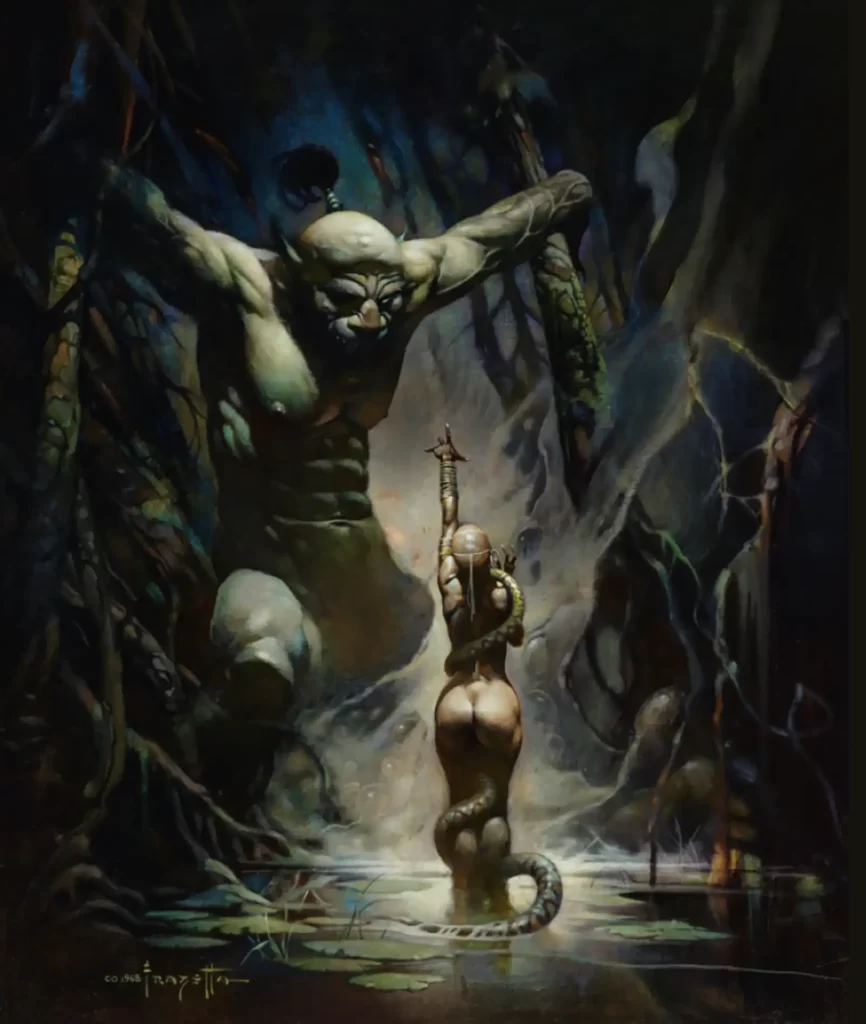 Frank Frazetta Fantastic Worlds The Swamp Demon